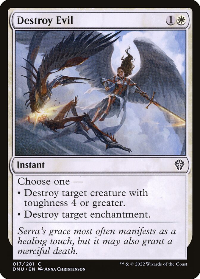 Destroy Evil card front