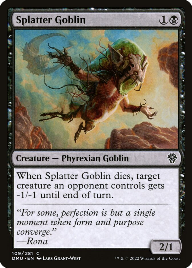 Splatter Goblin card front