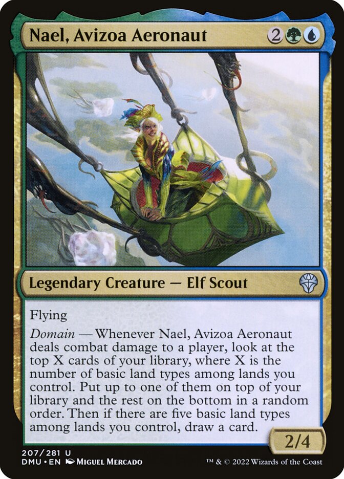 Nael, Avizoa Aeronaut card front