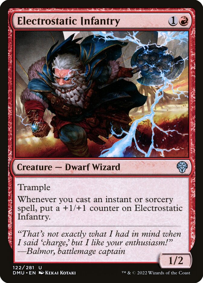 Electrostatic Infantry card front