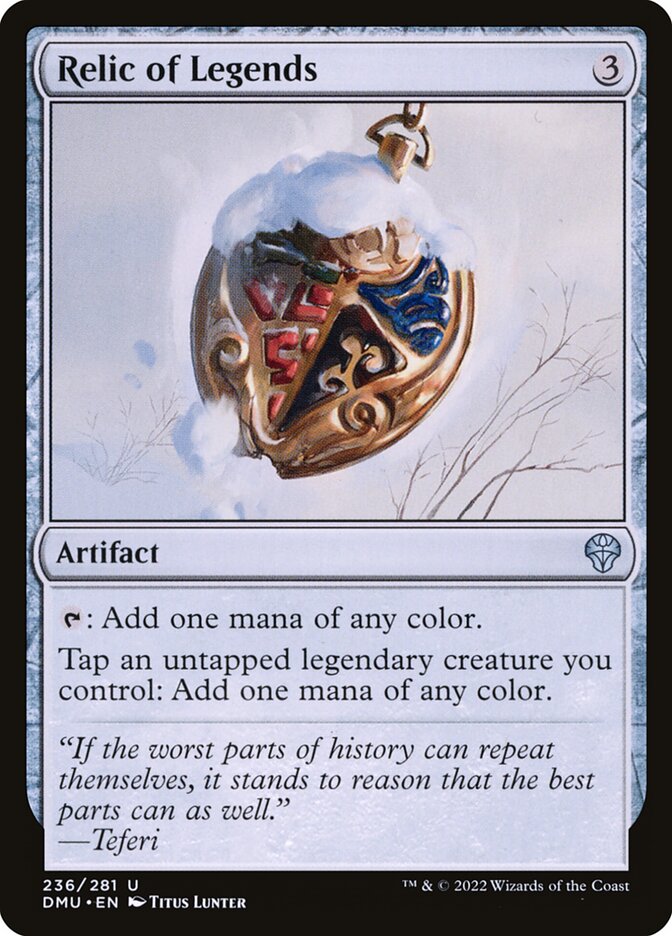 Relic of Legends card front