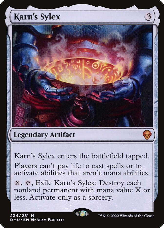Karn's Sylex card front