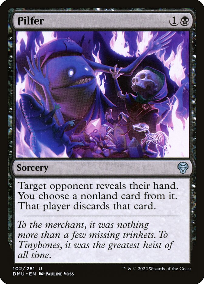 Pilfer card front