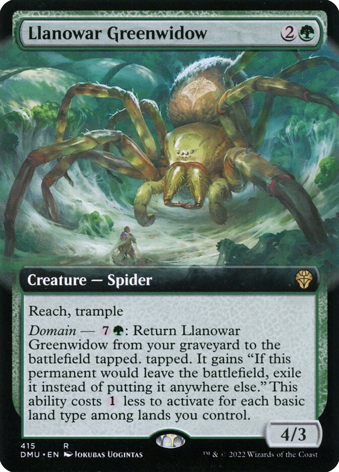 Llanowar Greenwidow card front