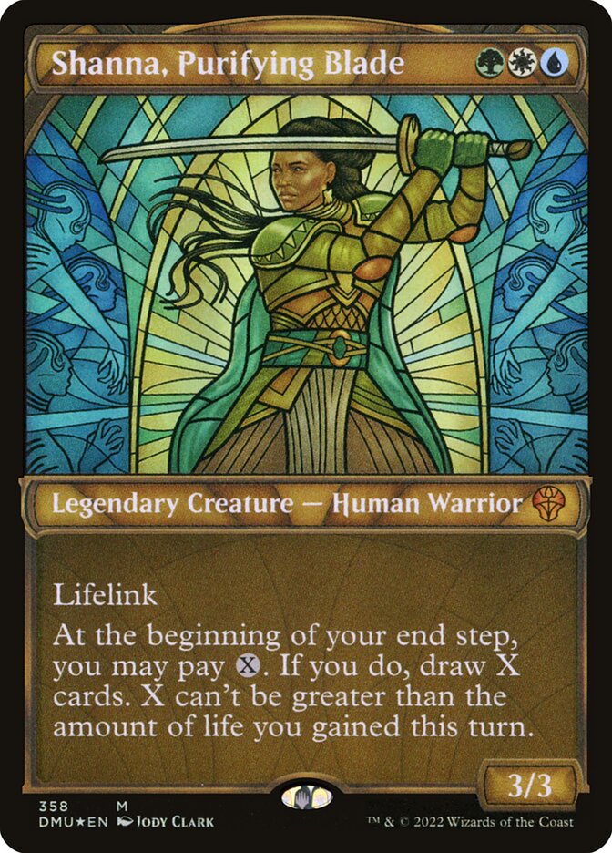Shanna, Purifying Blade card front