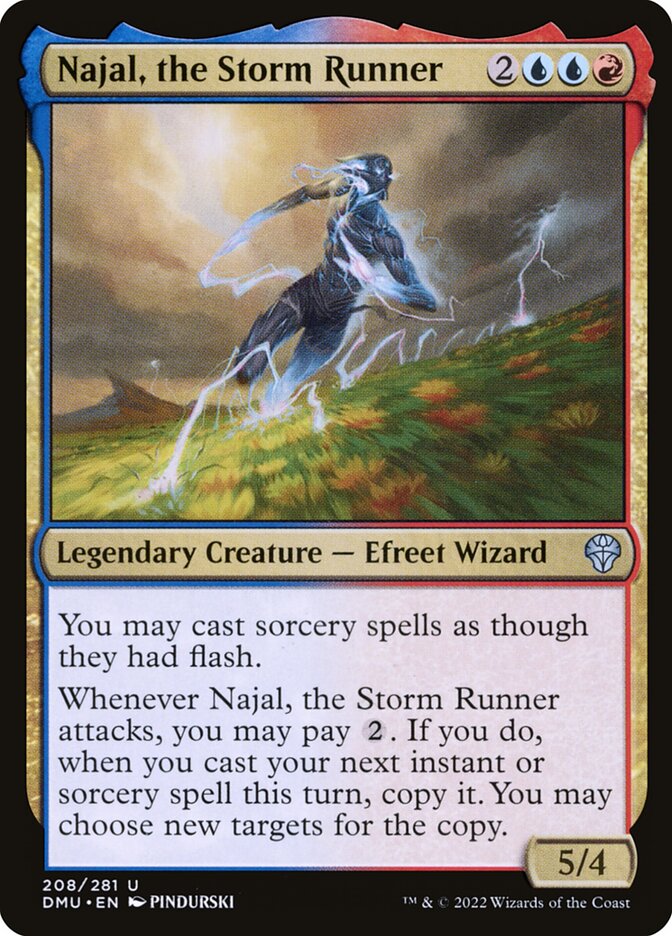 Najal, the Storm Runner card front