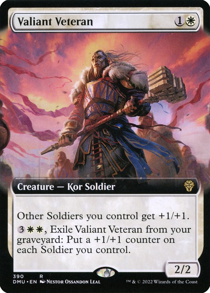 Valiant Veteran card front