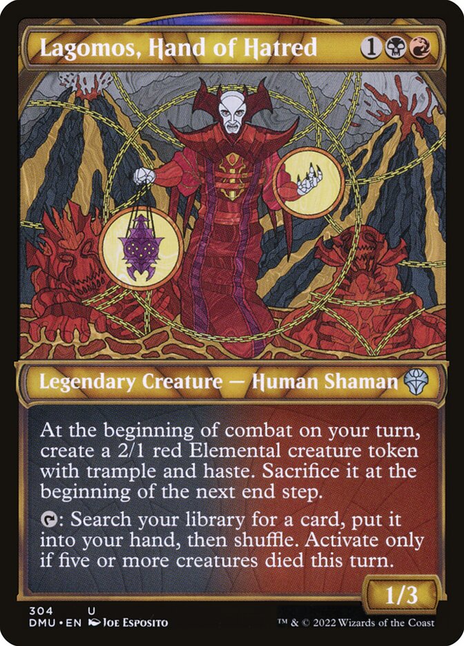 Lagomos, Hand of Hatred card front