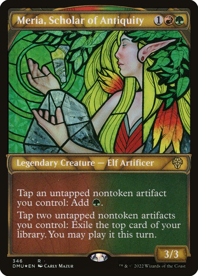 Meria, Scholar of Antiquity card front