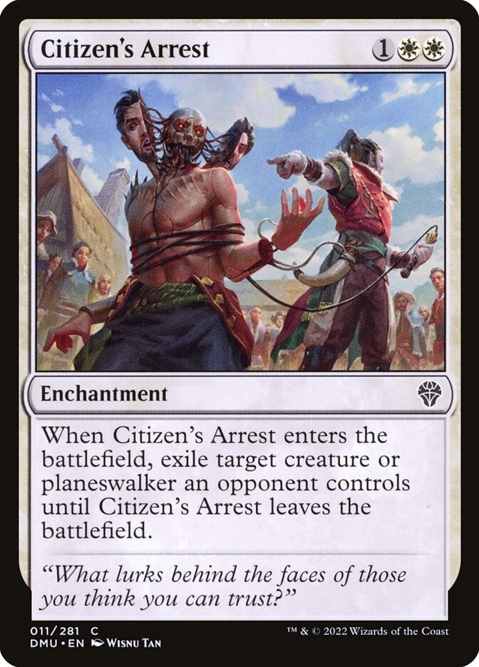 Citizen's Arrest card front