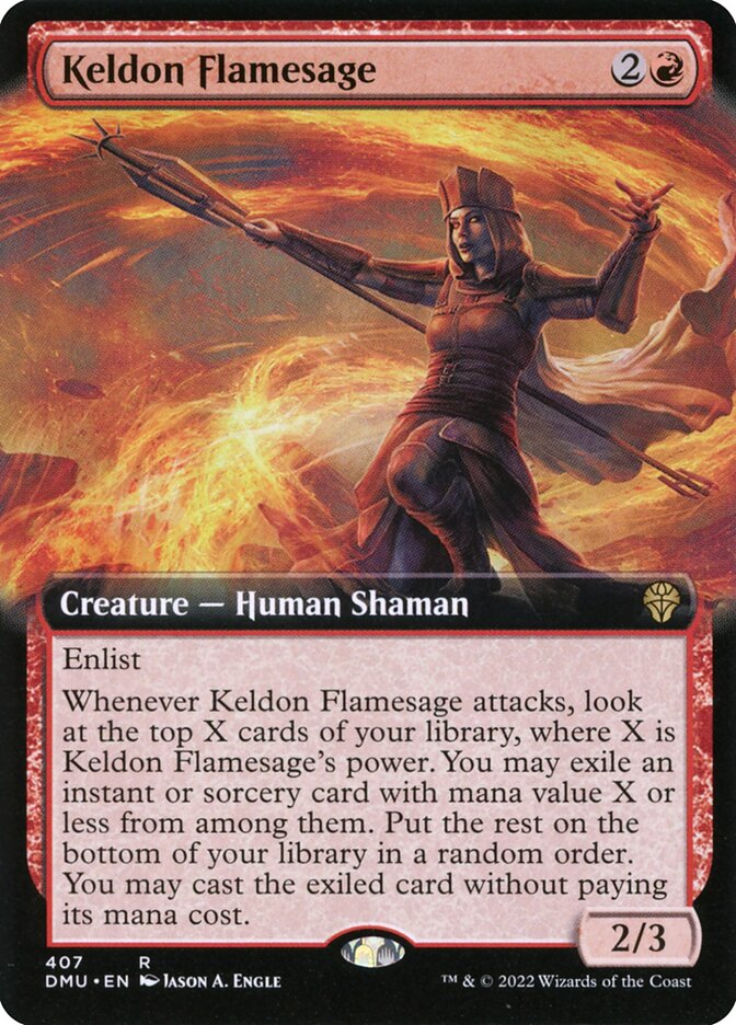 Keldon Flamesage card front