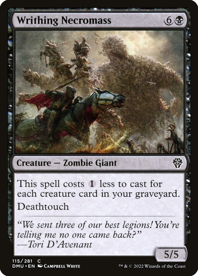 Writhing Necromass card front