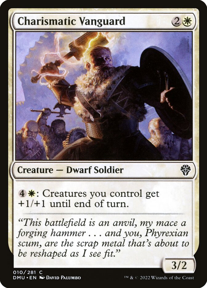 Charismatic Vanguard card front