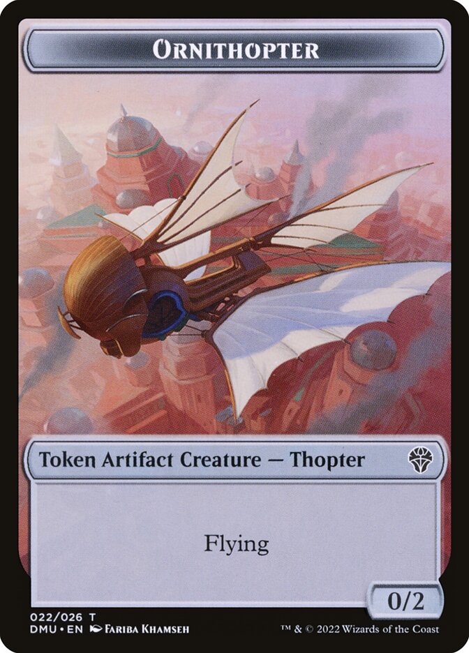 Ornithopter card front