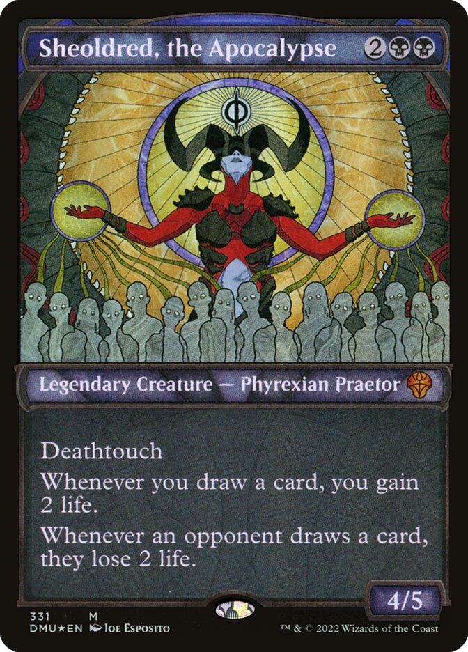 Sheoldred, the Apocalypse card front