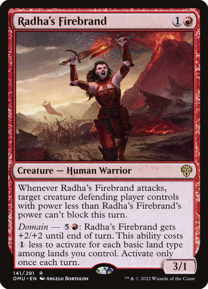 Radha's Firebrand card front