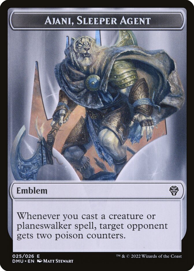Ajani, Sleeper Agent Emblem card front
