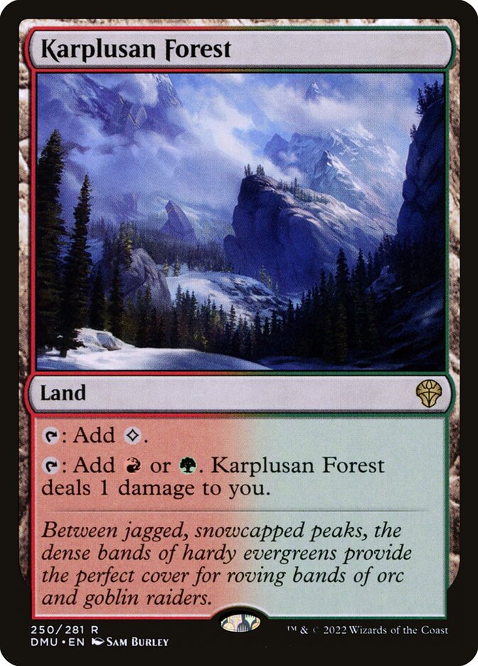 Karplusan Forest card front