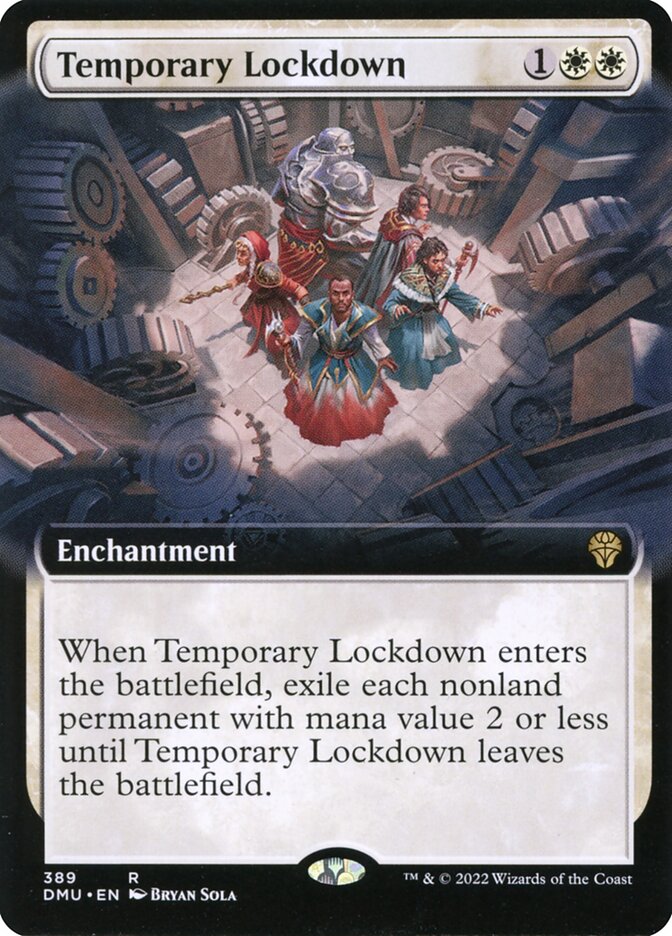 Temporary Lockdown card front