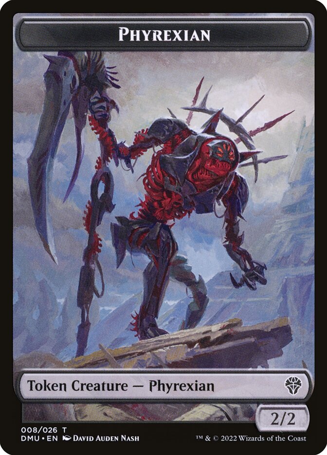 Phyrexian card front