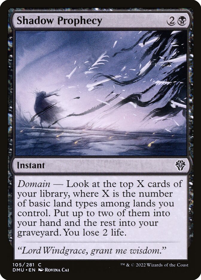 Shadow Prophecy card front