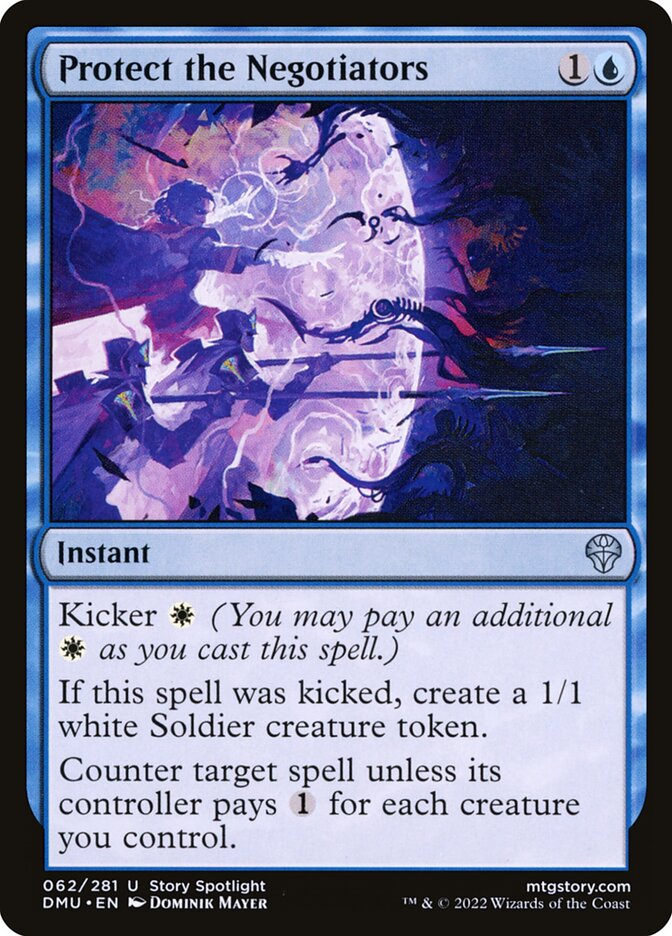 Protect the Negotiators card front
