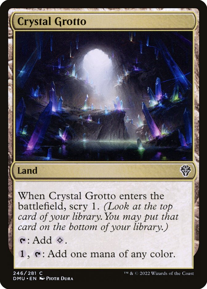 Crystal Grotto card front