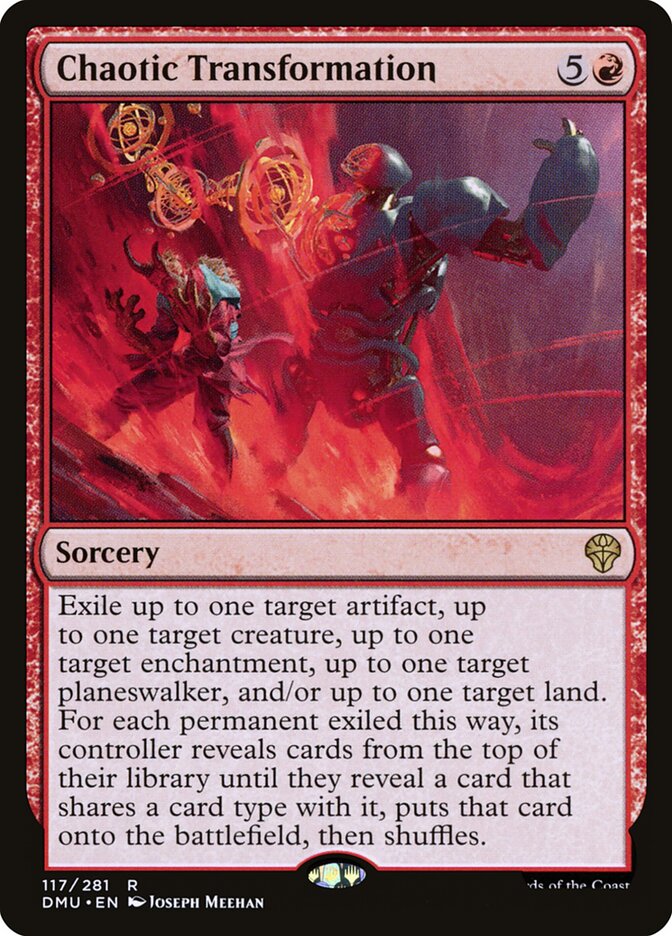 Chaotic Transformation card front