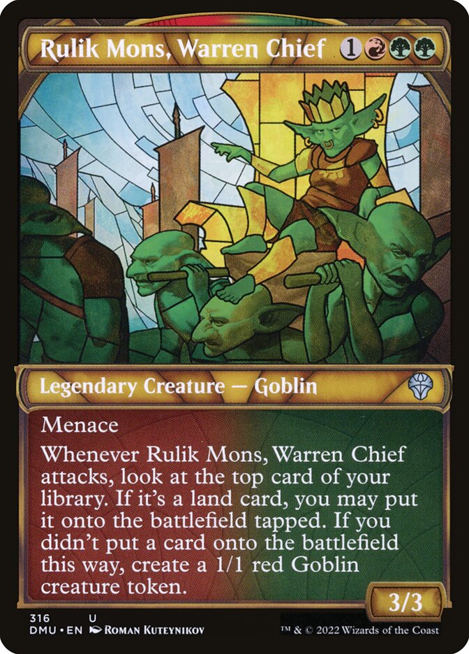 Rulik Mons, Warren Chief card front