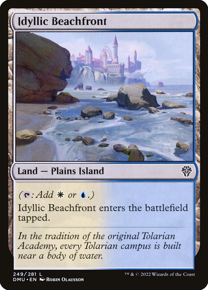 Idyllic Beachfront card front