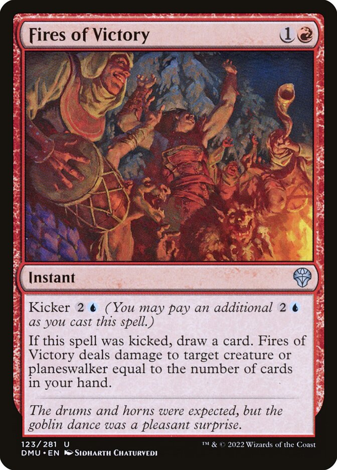 Fires of Victory card front