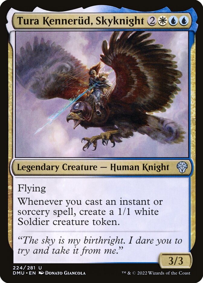 Tura Kennerüd, Skyknight card front