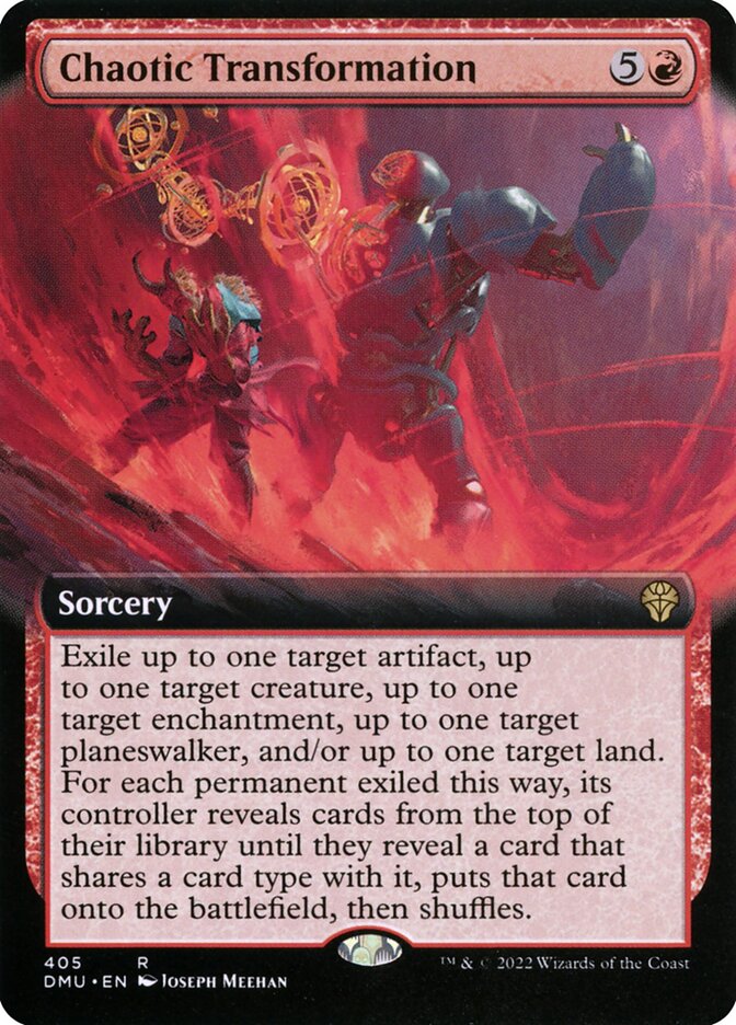 Chaotic Transformation card front