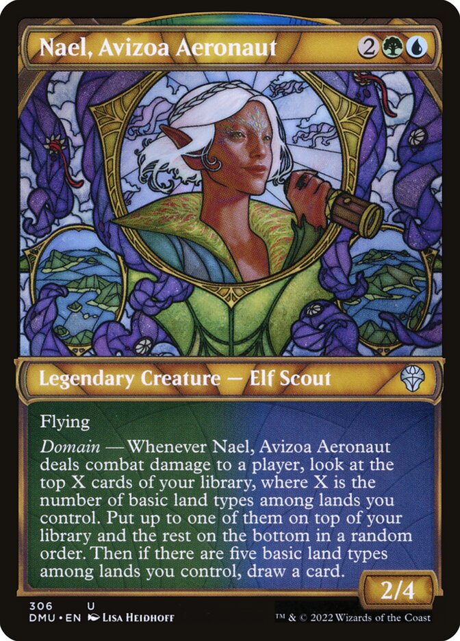 Nael, Avizoa Aeronaut card front