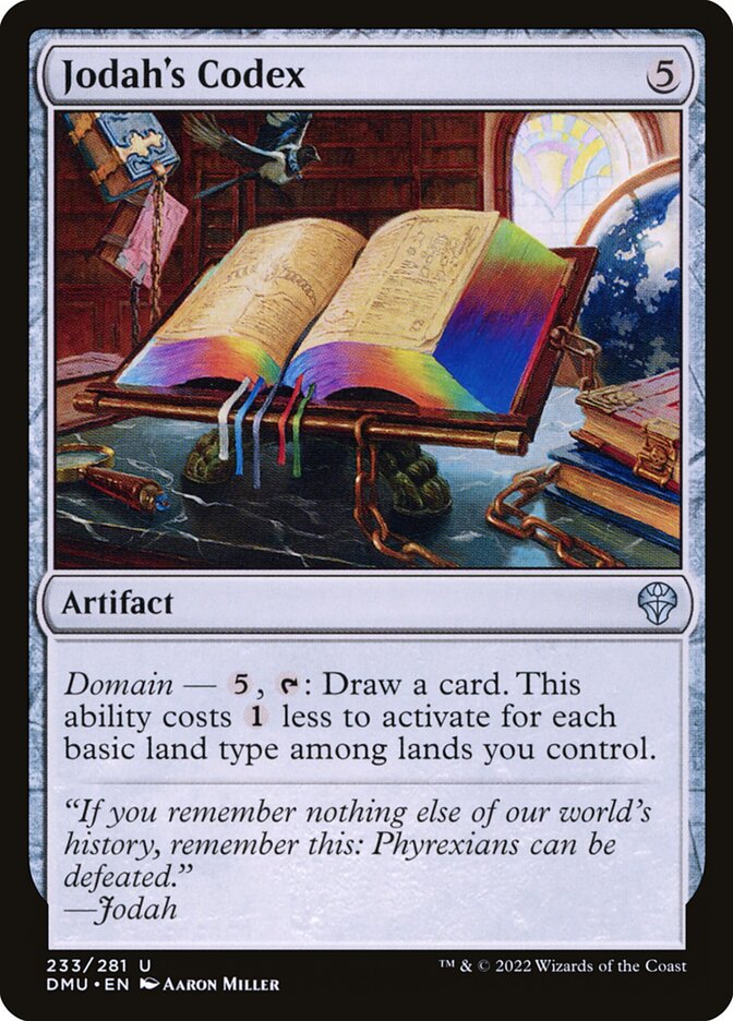 Jodah's Codex card front