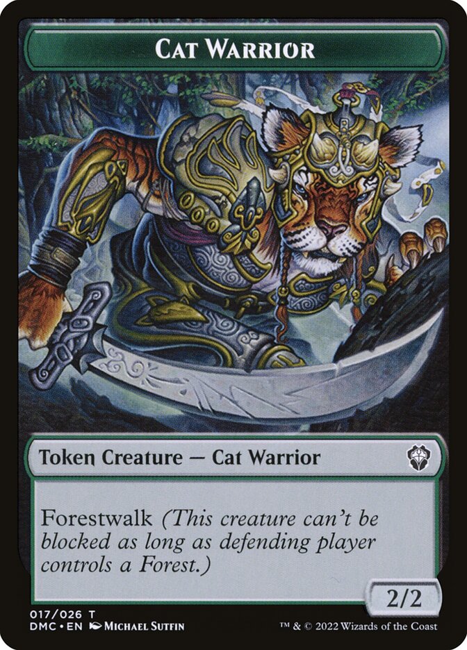 Cat Warrior card front