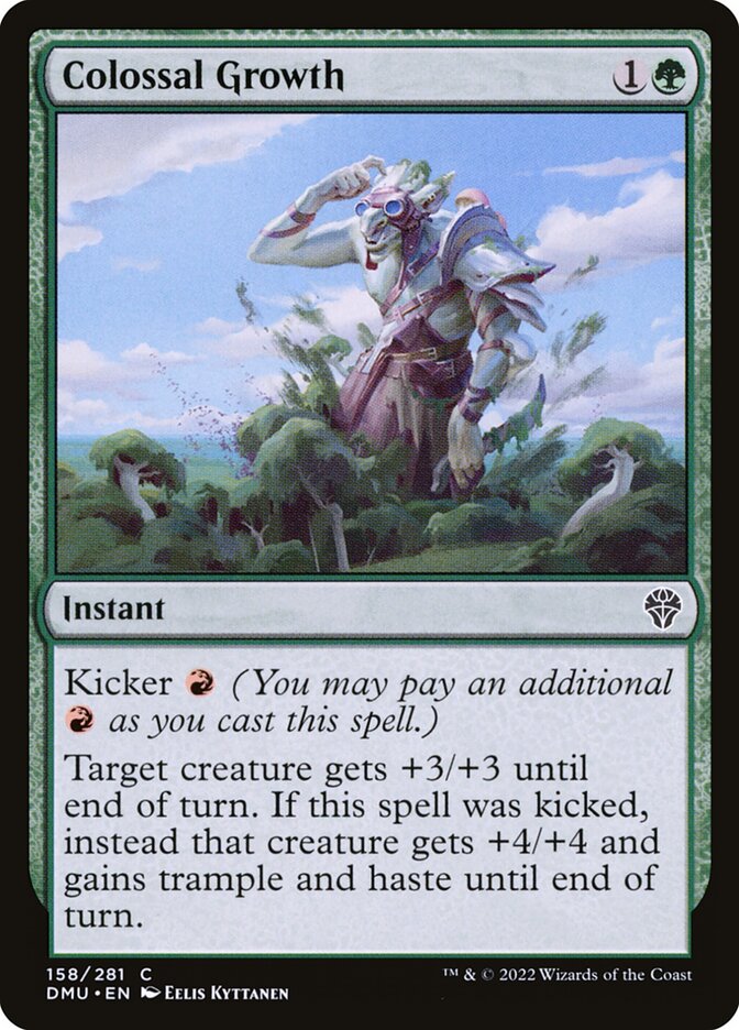 Colossal Growth card front