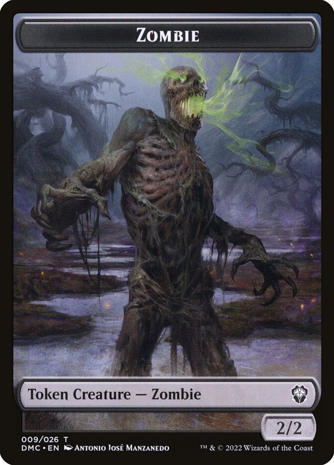 Zombie card front