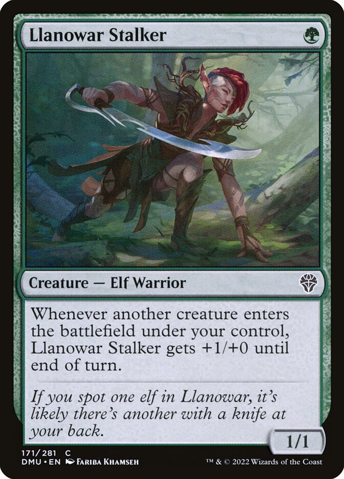 Llanowar Stalker card front