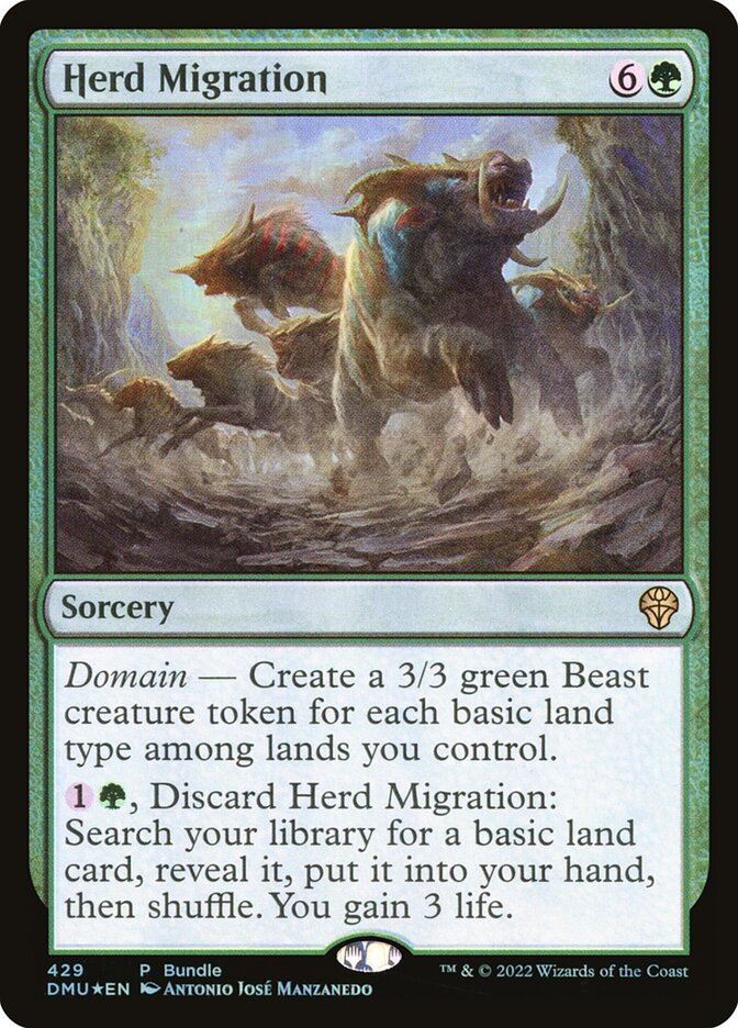 Herd Migration card front