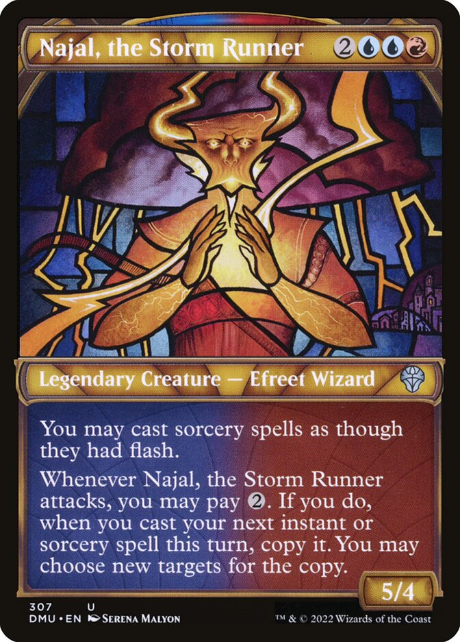 Najal, the Storm Runner card front