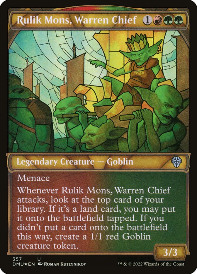 Rulik Mons, Warren Chief card front