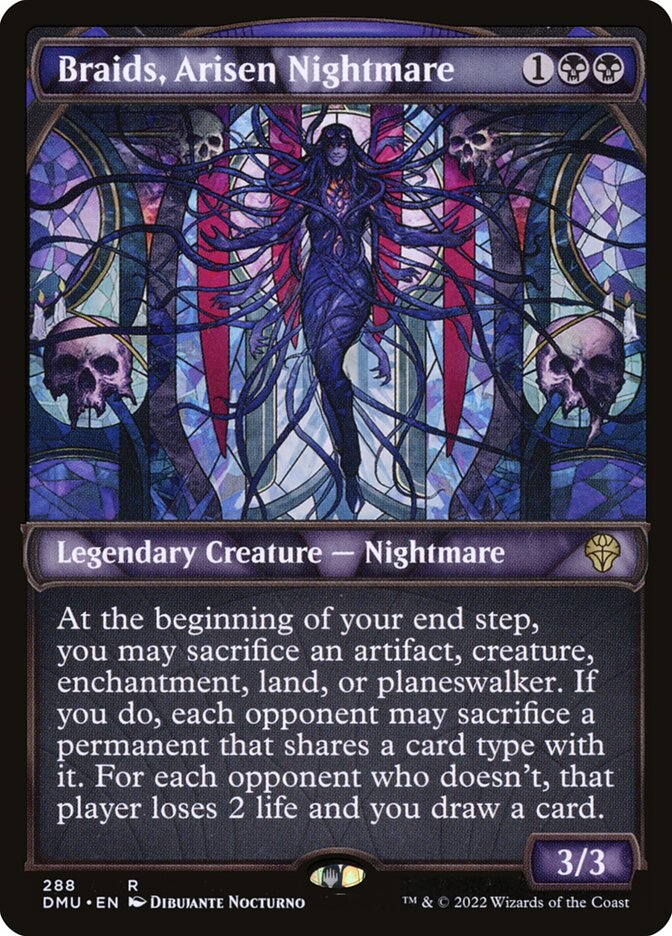 Braids, Arisen Nightmare card front