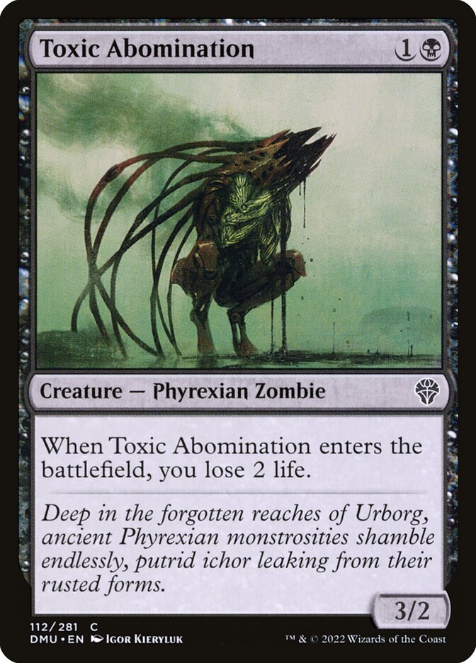 Toxic Abomination card front