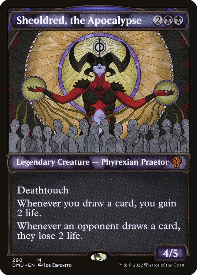 Sheoldred, the Apocalypse card front