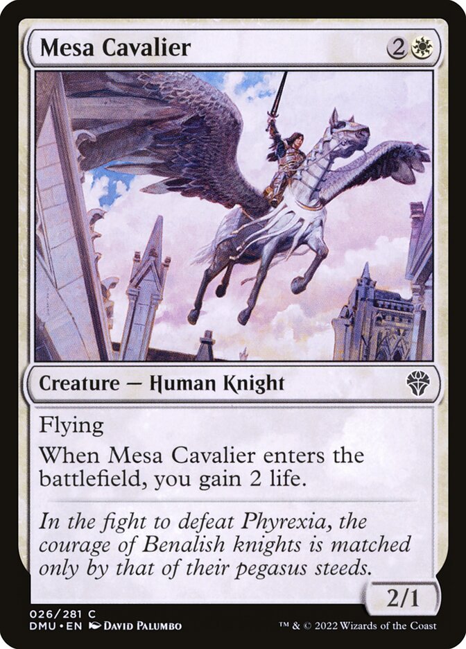 Mesa Cavalier card front