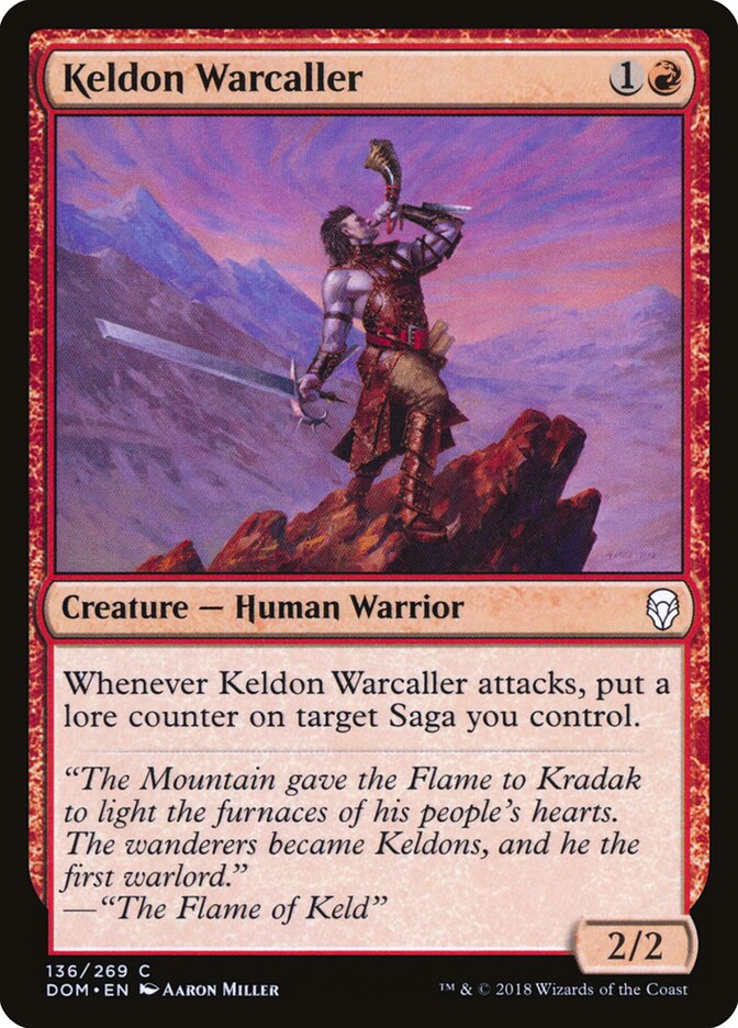 Keldon Warcaller card front