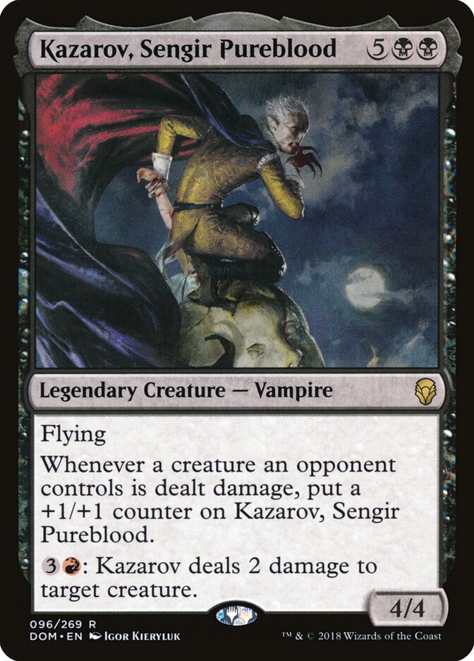 Kazarov, Sengir Pureblood card front