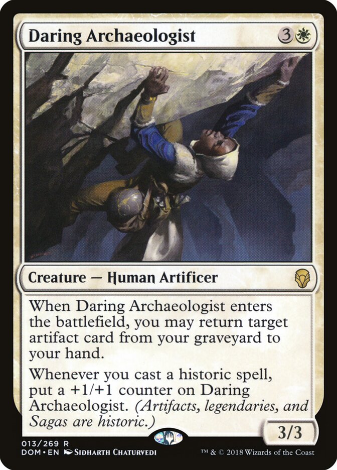 Daring Archaeologist card front