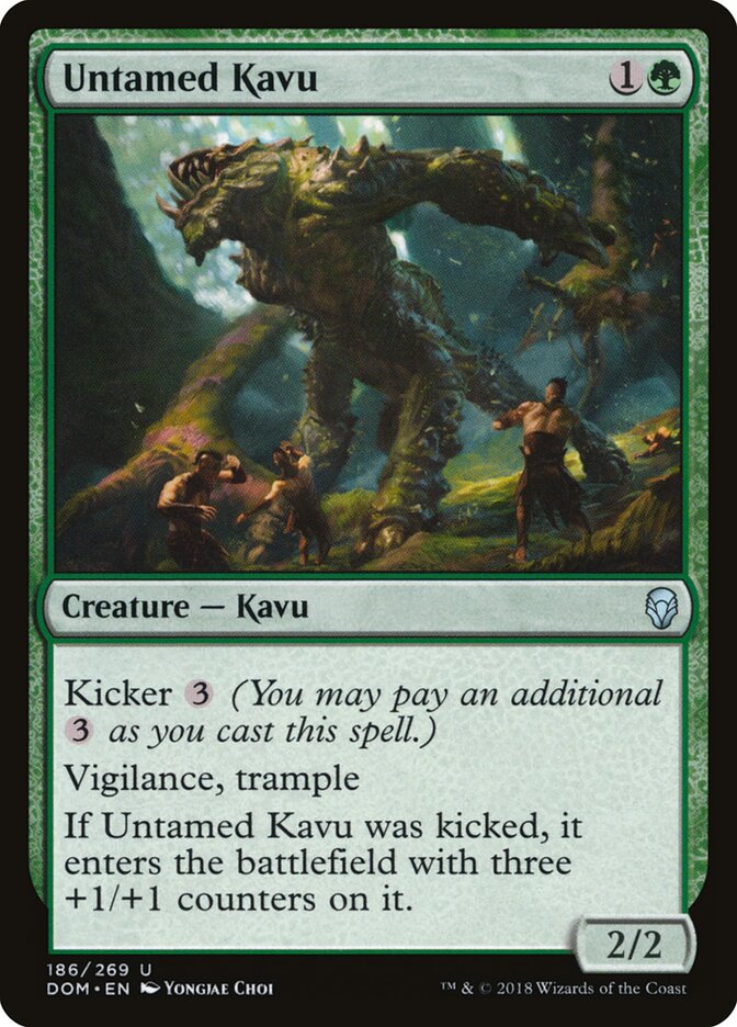 Untamed Kavu card front